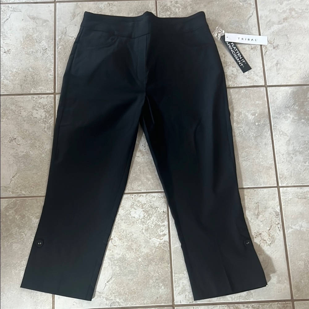 Black Cropped Pants by Tribal